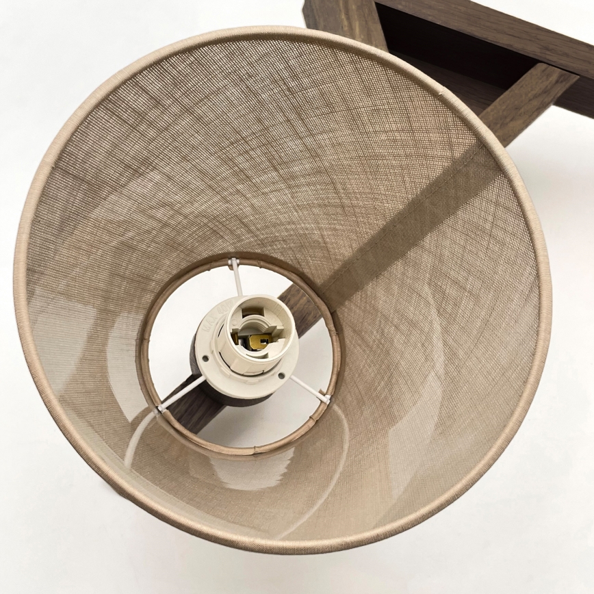 Brilagi - Bevestigde hanglamp ANTHONY 3xE14/40W/230V eiken/beige
