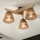 Brilagi - Bevestigde hanglamp ANTHONY 3xE14/40W/230V eiken/bruin