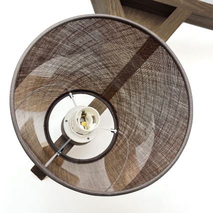 Brilagi - Bevestigde hanglamp ANTHONY 3xE14/40W/230V eiken/bruin