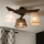 Brilagi - Bevestigde hanglamp ANTHONY 3xE14/40W/230V eiken