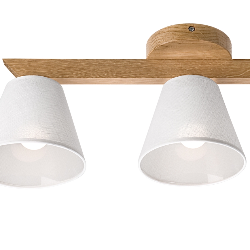 Brilagi - Bevestigde hanglamp ANTHONY 3xE14/40W/230V eiken/wit