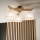 Brilagi - Bevestigde hanglamp ANTHONY 3xE14/40W/230V eiken/wit