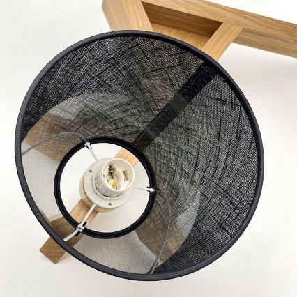Brilagi - Bevestigde hanglamp ANTHONY 3xE14/40W/230V eiken/zwart