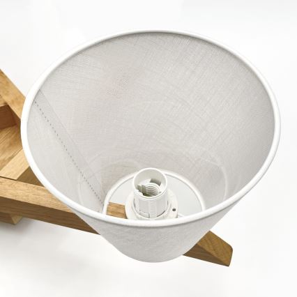 Brilagi - Bevestigde hanglamp ANTHONY 5xE14/40W/230V eiken