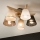 Brilagi - Bevestigde hanglamp ANTHONY 5xE14/40W/230V eiken