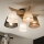 Brilagi - Bevestigde hanglamp ANTHONY 5xE14/40W/230V eiken