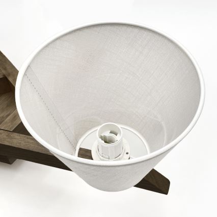 Brilagi - Bevestigde hanglamp ANTHONY 5xE14/40W/230V eiken