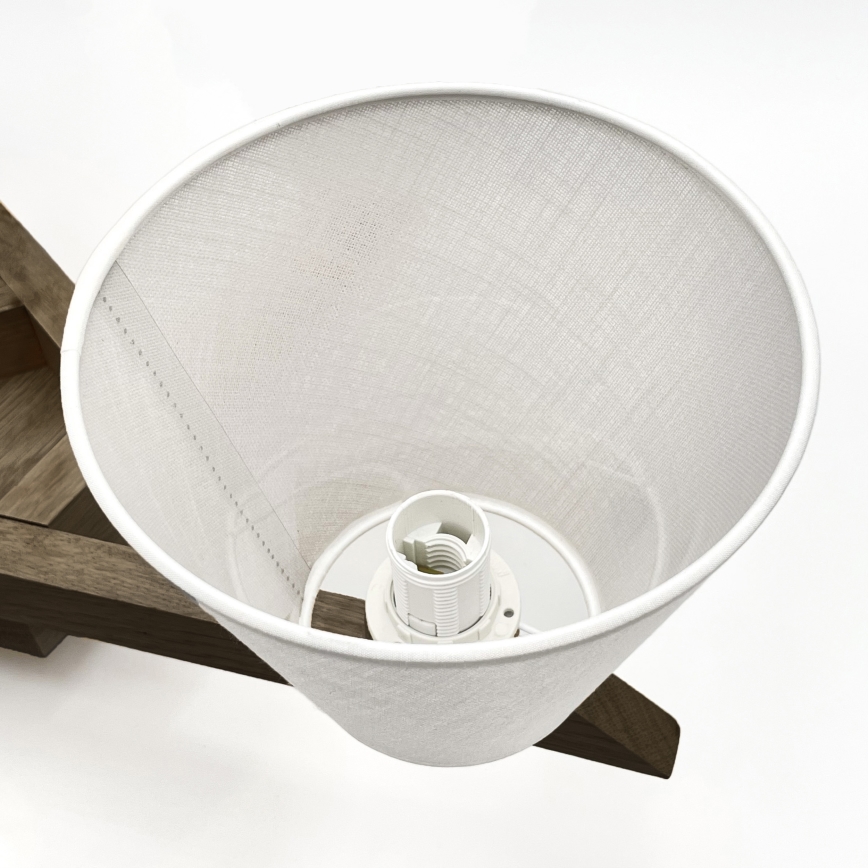 Brilagi - Bevestigde hanglamp ANTHONY 5xE14/40W/230V eiken