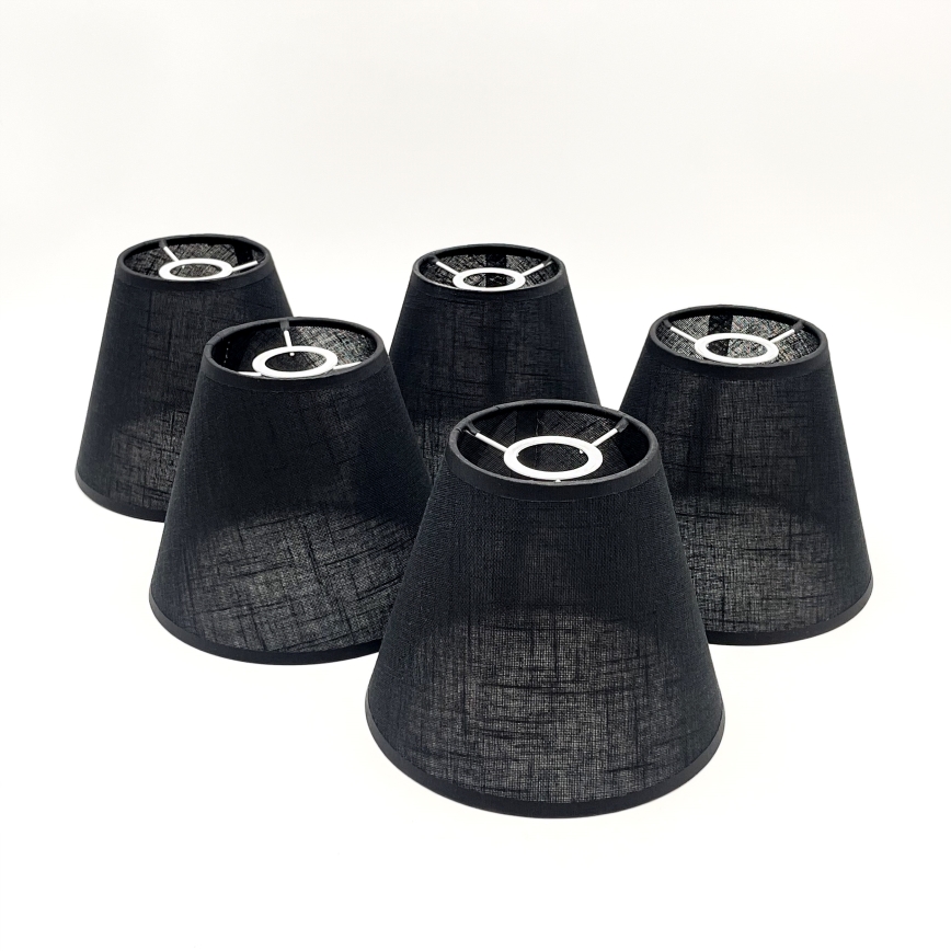 Brilagi - Bevestigde hanglamp ANTHONY 5xE14/40W/230V eiken/zwart