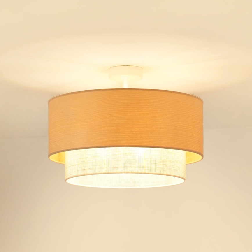 Brilagi - Bevestigde hanglamp ARIZONA BOHO 1xE27/15W/230V diameter 45 cm crème/beige