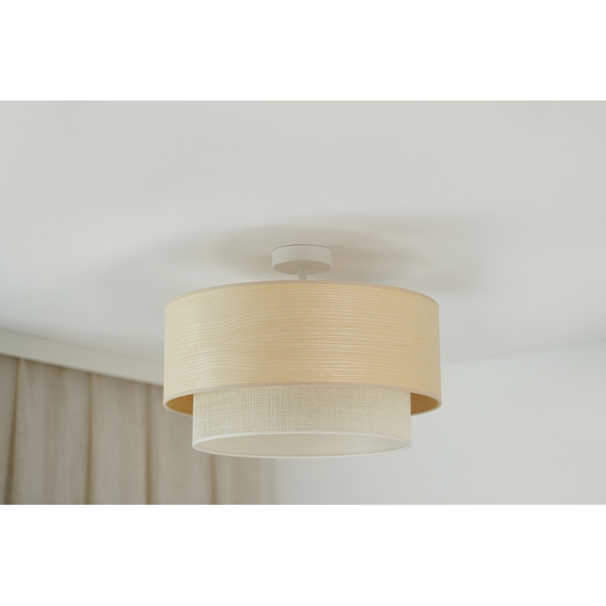 Brilagi - Bevestigde hanglamp ARIZONA BOHO 1xE27/15W/230V diameter 45 cm crème/beige