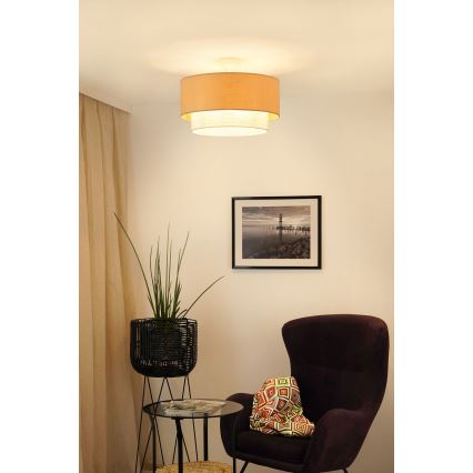 Brilagi - Bevestigde hanglamp ARIZONA BOHO 1xE27/15W/230V diameter 45 cm crème/beige