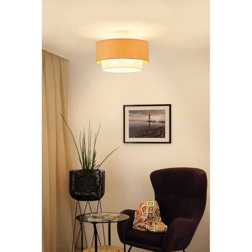 Brilagi - Bevestigde hanglamp ARIZONA BOHO 1xE27/15W/230V diameter 45 cm crème/beige