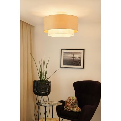 Brilagi - Bevestigde hanglamp ARIZONA BOHO 1xE27/15W/230V diameter 60 cm beige