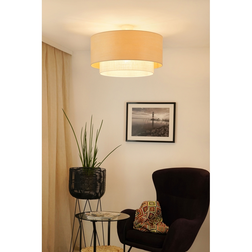 Brilagi - Bevestigde hanglamp ARIZONA BOHO 1xE27/15W/230V diameter 60 cm beige