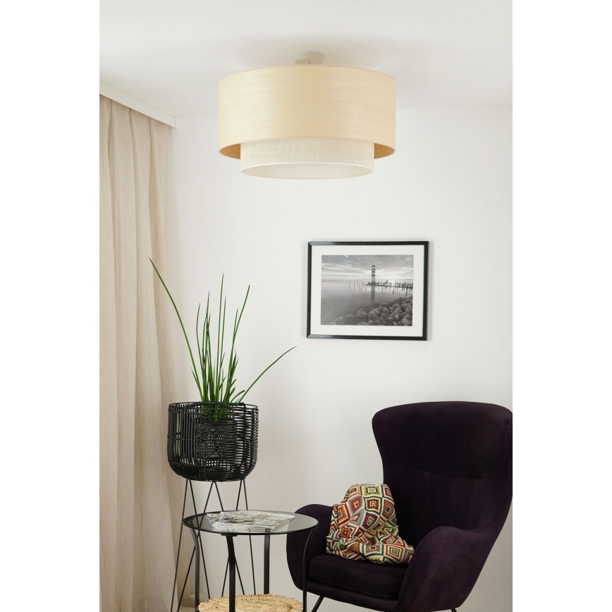 Brilagi - Bevestigde hanglamp ARIZONA BOHO 1xE27/15W/230V diameter 60 cm beige