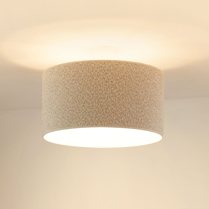 Brilagi - Bevestigde hanglamp BOUCLE ROLLER 1xE27/15W/230V diameter 45 cm crème