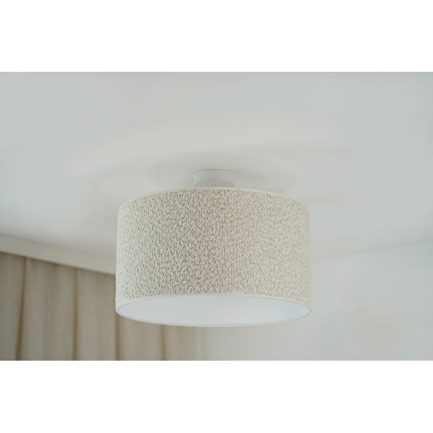 Brilagi - Bevestigde hanglamp BOUCLE ROLLER 1xE27/15W/230V diameter 45 cm crème