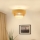 Brilagi - Bevestigde hanglamp CEDAR LUNETA 1xE27/15W/230V diameter 45 cm beige/bruin/crème