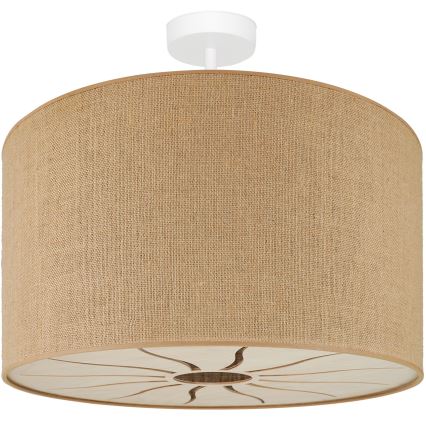 Brilagi - Bevestigde hanglamp COUNTRY ROLLER 1xE27/15W/230V diameter 45 cm beige