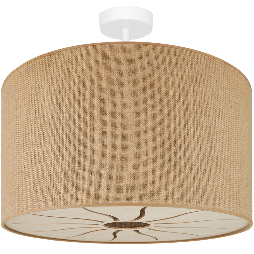 Brilagi - Bevestigde hanglamp COUNTRY ROLLER 1xE27/15W/230V diameter 45 cm beige