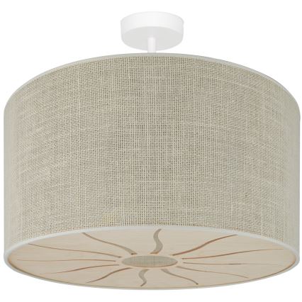 Brilagi - Bevestigde hanglamp COUNTRY ROLLER 1xE27/15W/230V diameter 45 cm crème