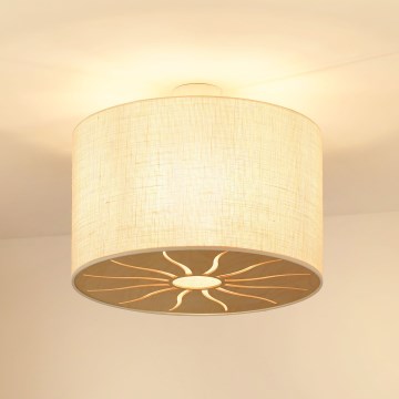Brilagi - Bevestigde hanglamp COUNTRY ROLLER 1xE27/15W/230V diameter 50 cm crème