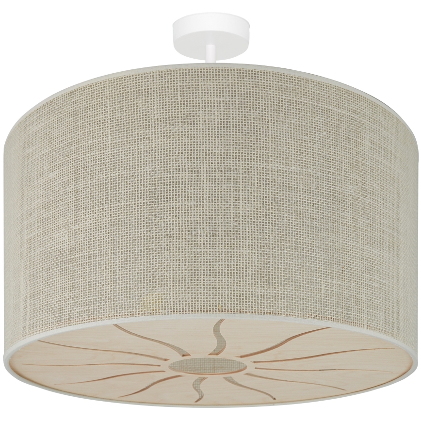 Brilagi - Bevestigde hanglamp COUNTRY ROLLER 1xE27/15W/230V diameter 50 cm crème