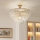 Brilagi - Bevestigde hanglamp CRYSTAL 5xE14/40W/230V goud