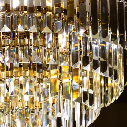 Brilagi - Bevestigde hanglamp CRYSTAL 5xE14/40W/230V goud