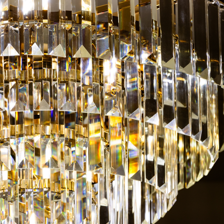 Brilagi - Bevestigde hanglamp CRYSTAL 5xE14/40W/230V goud