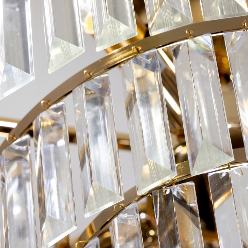 Brilagi - Bevestigde hanglamp CRYSTAL 5xE14/40W/230V goud