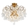 Brilagi - Bevestigde hanglamp CRYSTAL 6xE14/60W/230V brons