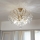 Brilagi - Bevestigde hanglamp CRYSTAL 6xE14/60W/230V goud