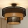 Brilagi - Bevestigde hanglamp DAKOTA LUNETA 1xE27/15W/230V diameter 45 cm zwart/beige