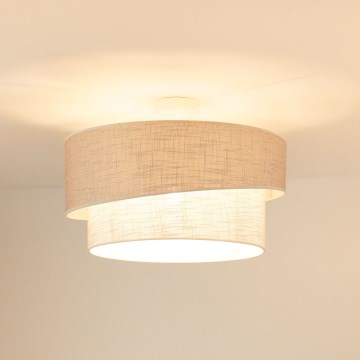 Brilagi - Bevestigde hanglamp DOVER SHINE 1xE27/15W/230V diameter 50 cm grijs/crème