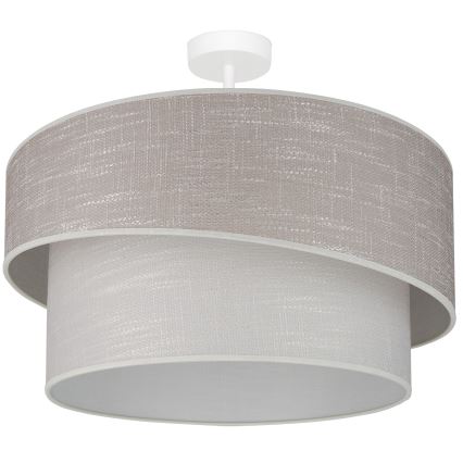 Brilagi - Bevestigde hanglamp DOVER SHINE 1xE27/15W/230V diameter 50 cm grijs/crème