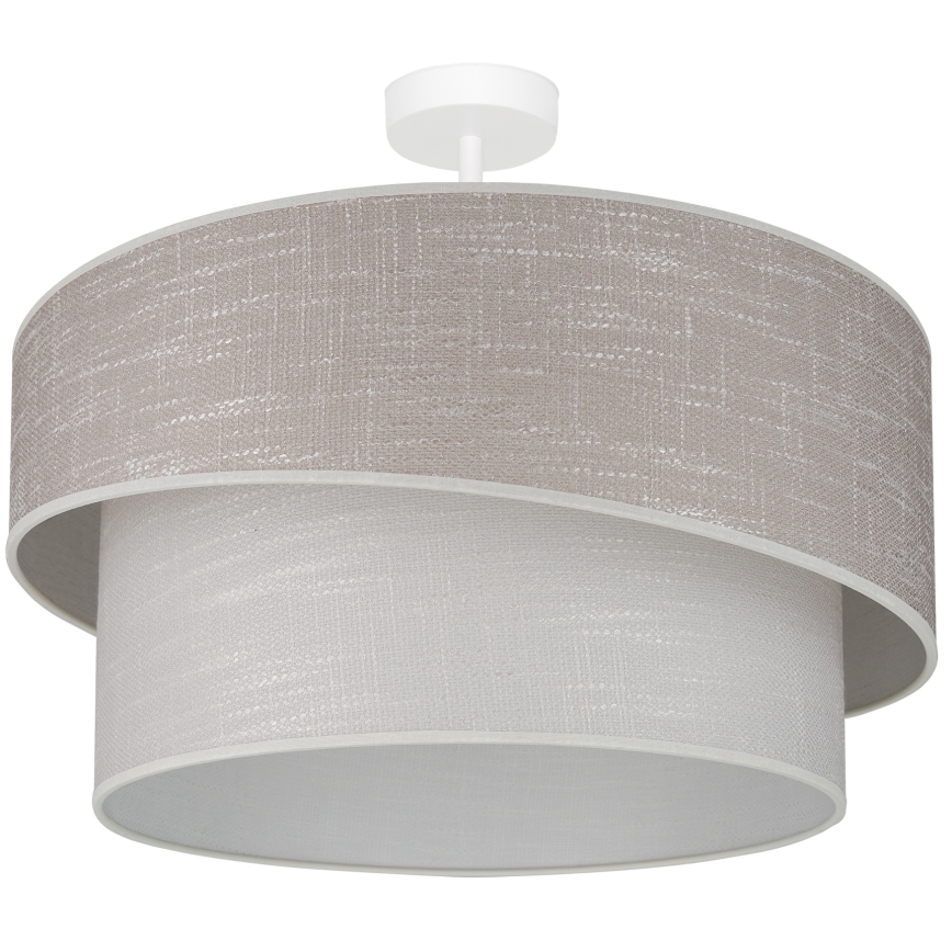 Brilagi - Bevestigde hanglamp DOVER SHINE 1xE27/15W/230V diameter 50 cm grijs/crème