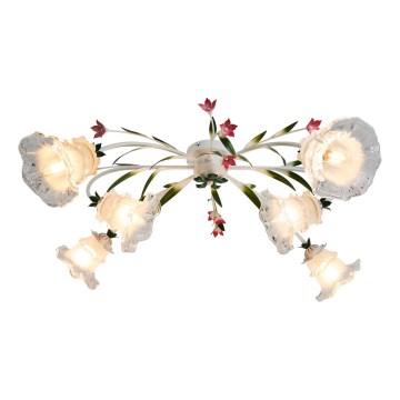 Brilagi - Bevestigde hanglamp FLORA 6xE14/60W/230V