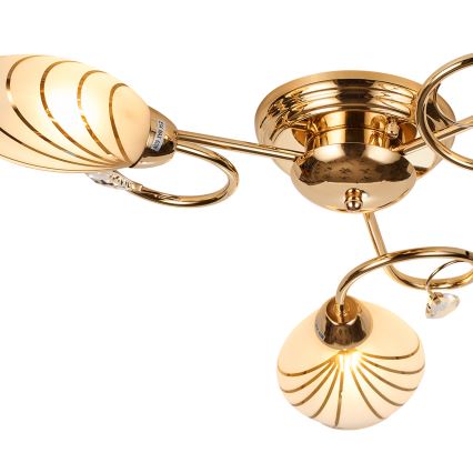 Brilagi - Bevestigde hanglamp MEGAPOLIS 3xE14/60W/230V goud