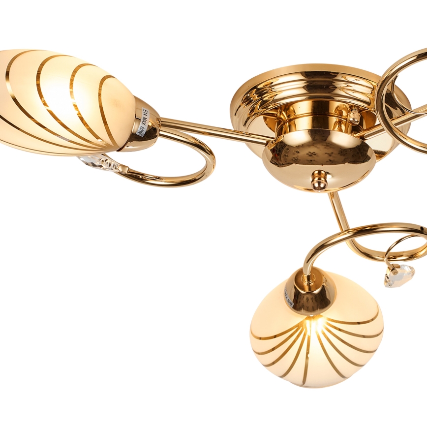 Brilagi - Bevestigde hanglamp MEGAPOLIS 3xE14/60W/230V goud