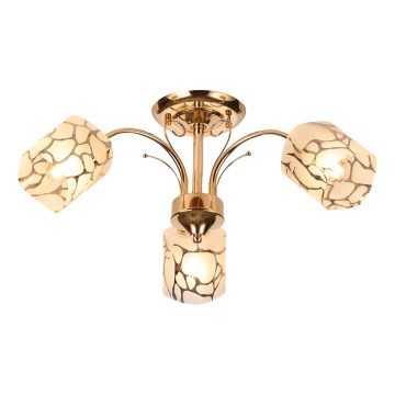 Brilagi - Bevestigde hanglamp MEGAPOLIS 3xE14/60W/230V goud
