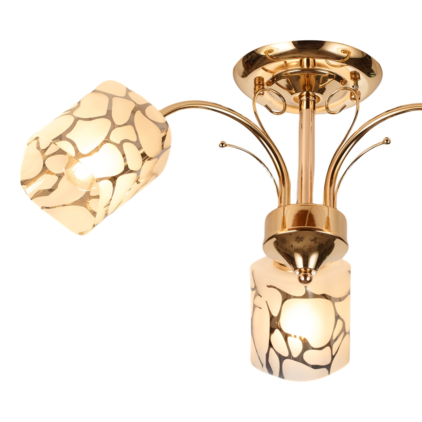 Brilagi - Bevestigde hanglamp MEGAPOLIS 3xE14/60W/230V goud