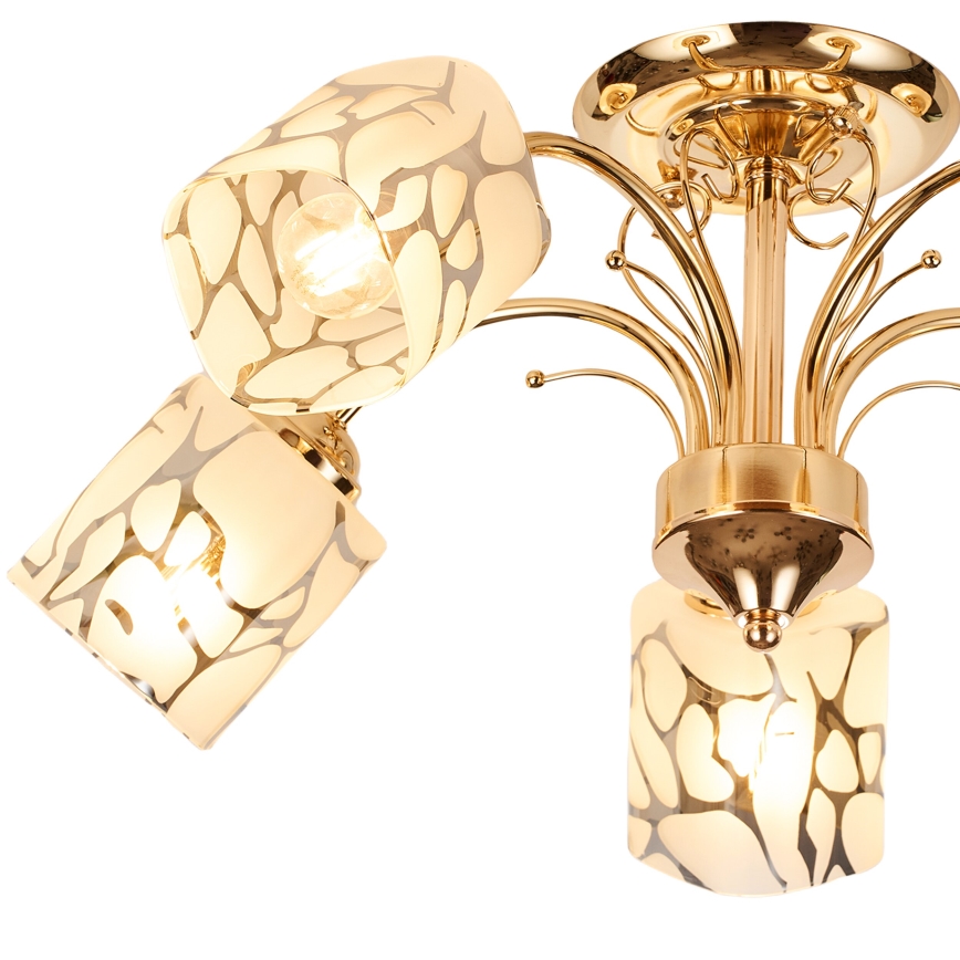 Brilagi - Bevestigde hanglamp MEGAPOLIS 5xE14/60W/230V goud