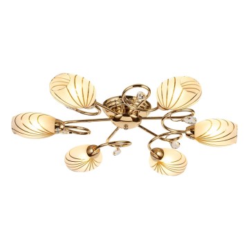 Brilagi - Bevestigde hanglamp MEGAPOLIS 6xE14/60W/230V goud