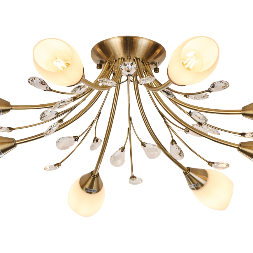 Brilagi - Bevestigde hanglamp MEGAPOLIS 8xE14/60W/230V brons