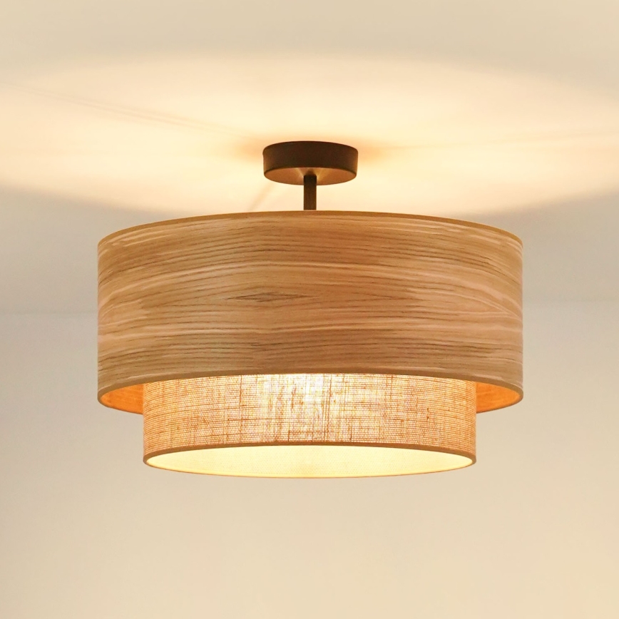 Brilagi - Bevestigde hanglamp MONTANA BOHO 1xE27/15W/230V diameter 45 cm bruin