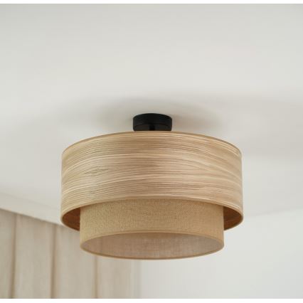 Brilagi - Bevestigde hanglamp MONTANA BOHO 1xE27/15W/230V diameter 45 cm bruin