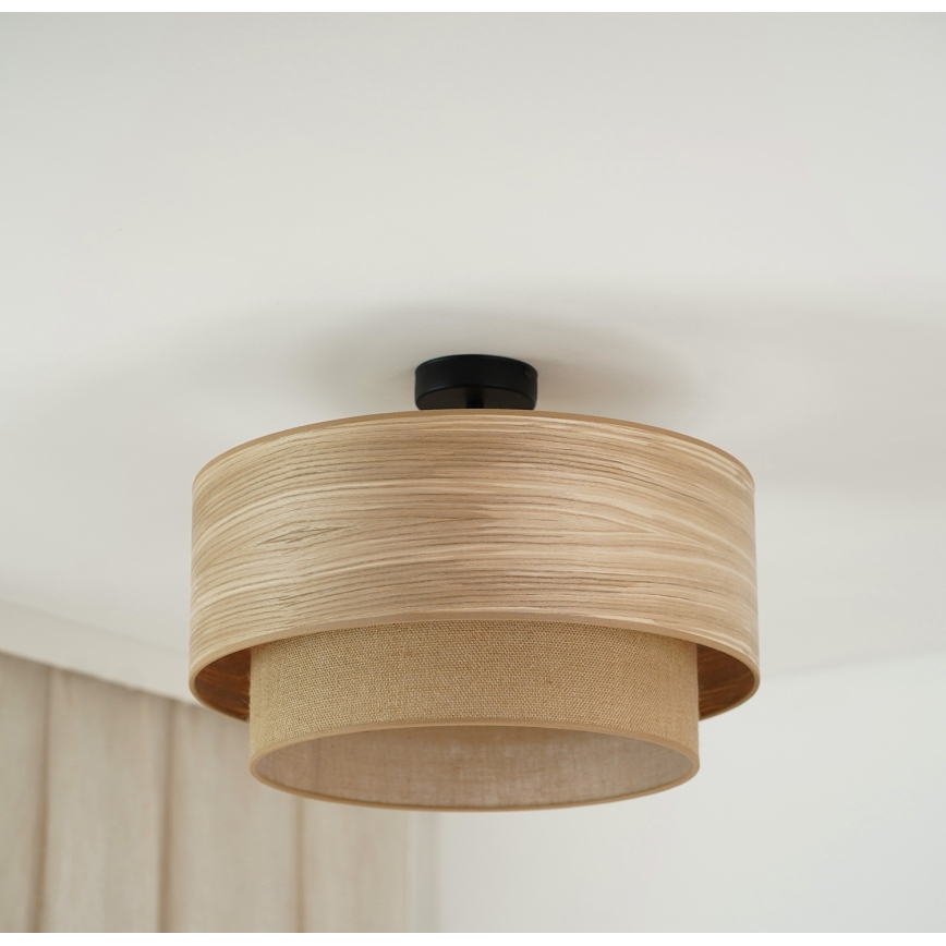 Brilagi - Bevestigde hanglamp MONTANA BOHO 1xE27/15W/230V diameter 45 cm bruin
