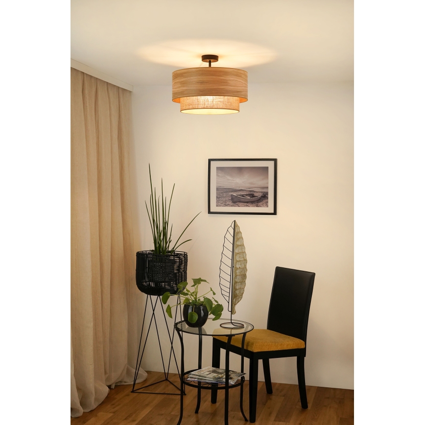 Brilagi - Bevestigde hanglamp MONTANA BOHO 1xE27/15W/230V diameter 45 cm bruin